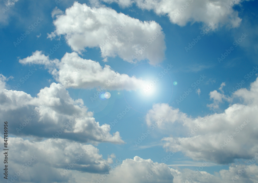 Cloudy sky background