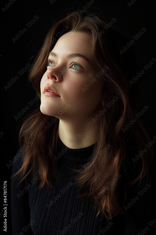 A captivating portrait of a young Scandinavian woman, her beauty accentuated by minimalist elegance. A captivating portrait of a young Scandinavian woman, her beauty accentuated by minimalist elegance.