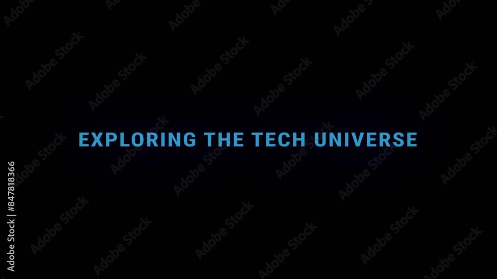 Exploring the Tech Universe dynamic title motion video for youtube content Exploring the Tech Universe dynamic title motion video for youtube content