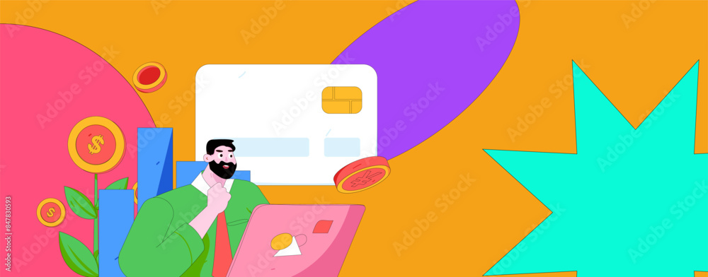 Internet financial management investment flat vector concept operation hand drawn illustration
Internet financial management investment flat vector concept operation hand drawn illustration