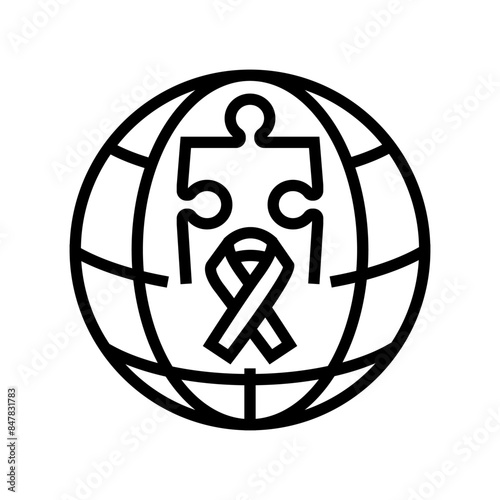 malaria world day line icon vector. malaria world day sign. isolated contour symbol black illustration