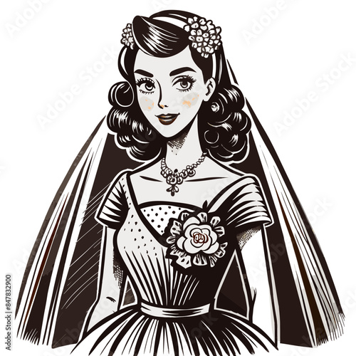 Bride on a white wedding dress, bridal dress, bride, aisle 
