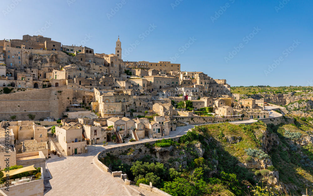 Matera One of the oldest cities in the world, Province of Matera, The Sassi of Matera, Basilicata, Southern Italy. Sassi. The Famous city in Southern Italy. UNESCO World Heritage Site Matera One of the oldest cities in the world, Province of Matera, The Sassi of Matera, Basilicata, Southern Italy. Sassi. The Famous city in Southern Italy. UNESCO World Heritage Site