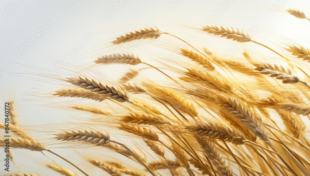 Wheat ears isolated on white background Wheat ears isolated on white background