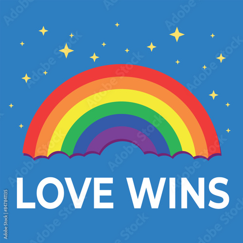 Gay pride month colors on LGBTQ+ rainbow ribbon flag for tolerance festival background