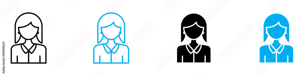 Student Girl Icon Ideal for Education and Youth Themes Student Girl Icon Ideal for Education and Youth Themes