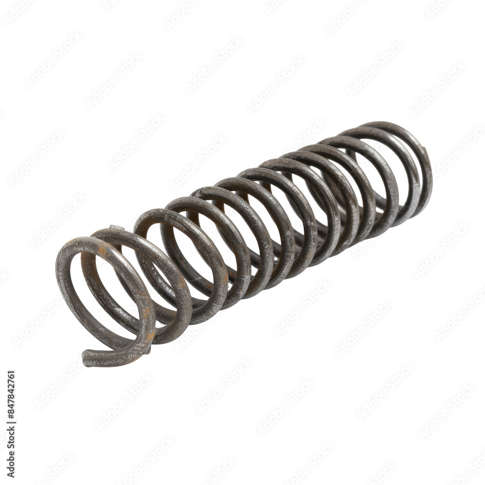 Metal Coil Spring Isolated On White Background Metal Coil Spring Isolated On White Background