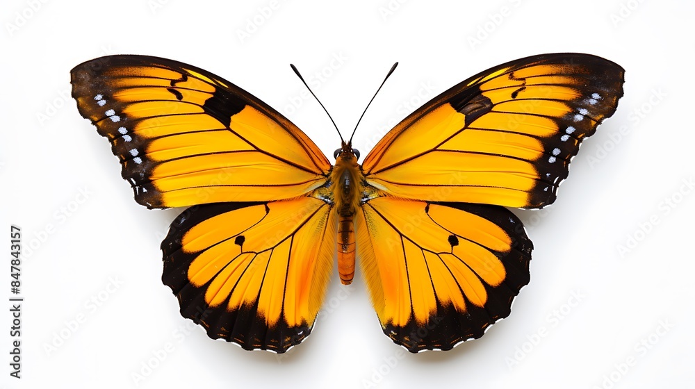 Fototapeta premium butterfly on a white background