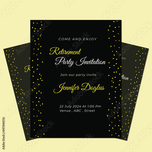 Happy retirement party invitation