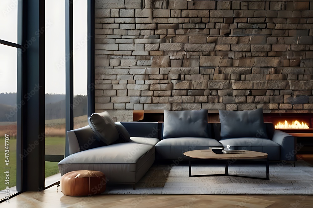Modern Living Interior Design With Sofa And Table
Modern Living Interior Design With Sofa And Table