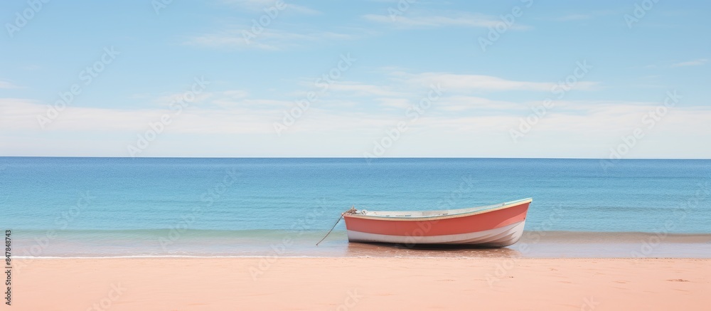dinghy beach. Creative banner. Copyspace image dinghy beach. Creative banner. Copyspace image