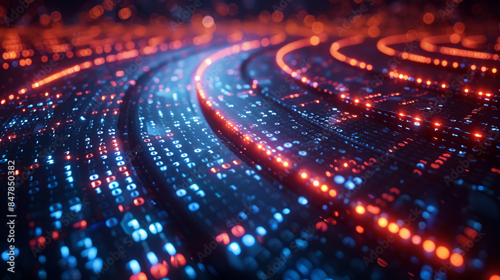 matrix binary code digital flow matrix binary code digital flow