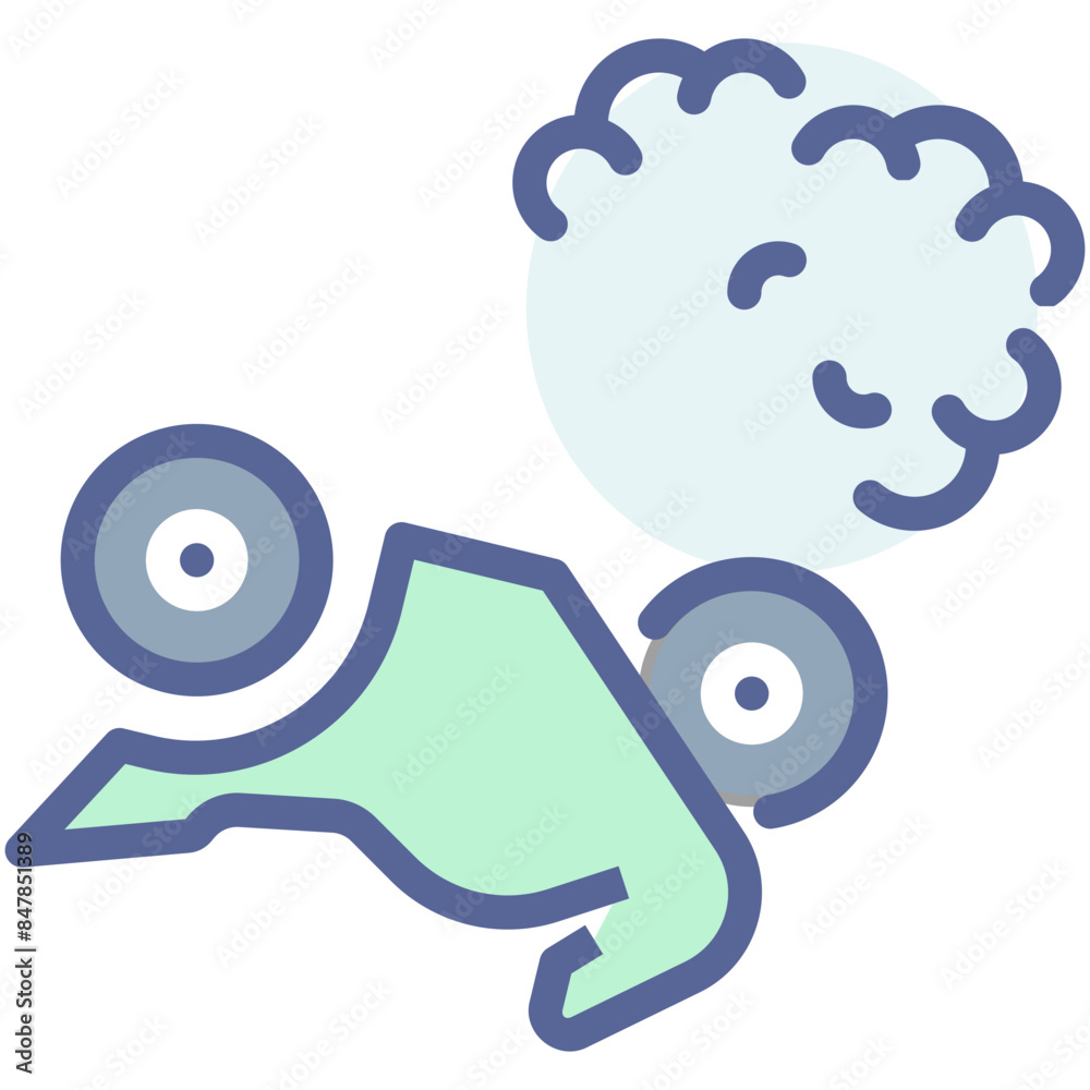 Motorcycle Accident Icon Motorcycle Accident Icon