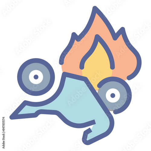 Fire Accident Icon