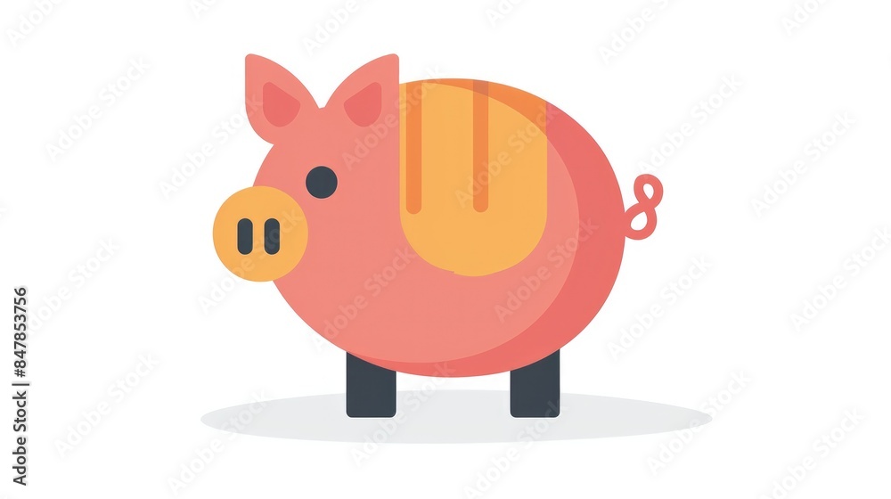 Icon of a piggy bank Icon of a piggy bank