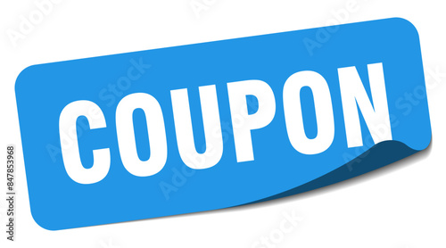 coupon sticker. coupon label