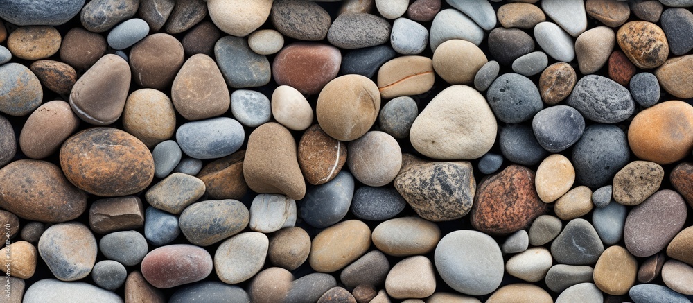 Small rocks background. Creative banner. Copyspace image Small rocks background. Creative banner. Copyspace image