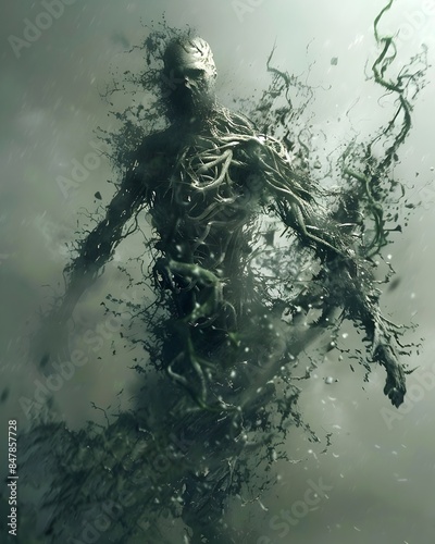 Wallpaper Mural Ethereal Tissue Engineering Guided by Ghostly Spectral Beings Torontodigital.ca