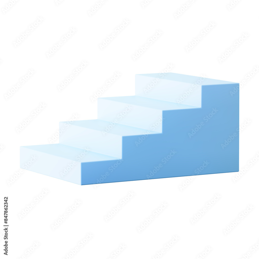 Blue stairs podium png sticker, transparent background Blue stairs podium png sticker, transparent background