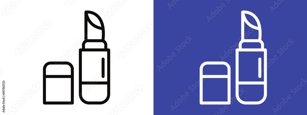 Lipstick Icon Perfect for Makeup and Beauty Product Illustrations Lipstick Icon Perfect for Makeup and Beauty Product Illustrations