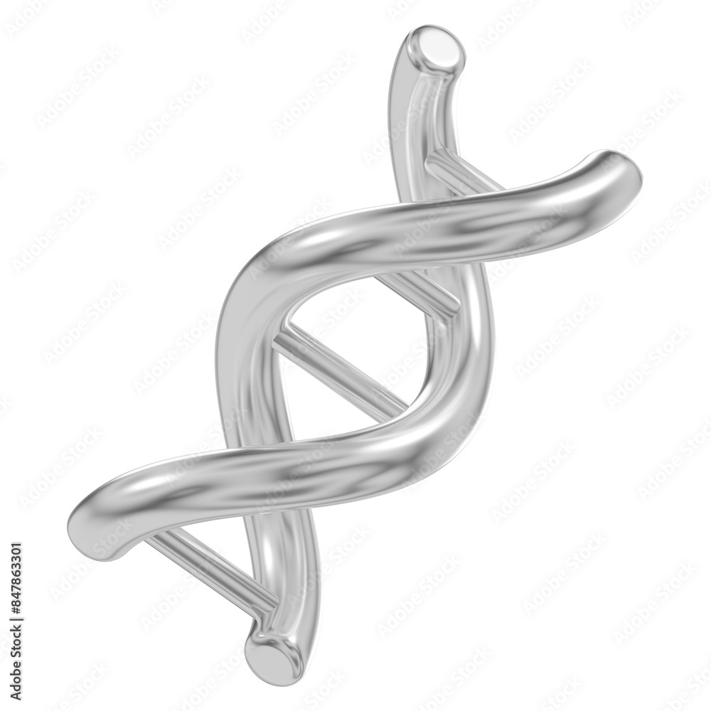 DNA helix png 3D metallic, transparent background DNA helix png 3D metallic, transparent background