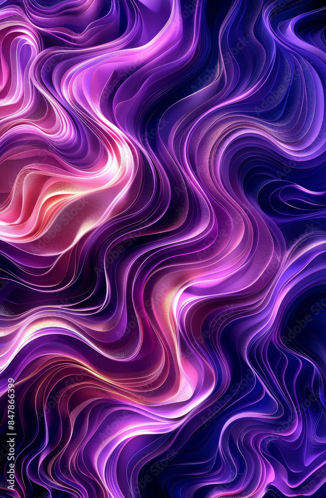 Abstract 3D organic pattern with neon purple and pink accents on a dark background, intricate and fluid shapes, high resolution, modern and dynamic design. Generative AI. Abstract 3D organic pattern with neon purple and pink accents on a dark background, intricate and fluid shapes, high resolution, modern and dynamic design. Generative AI.