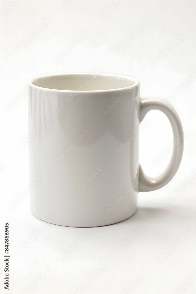 Obraz premium completely empty mug isolated on white background 