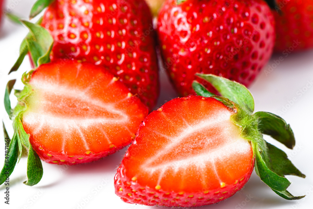 Full Frame of Texture, close up of strawberrys Full Frame of Texture, close up of strawberrys