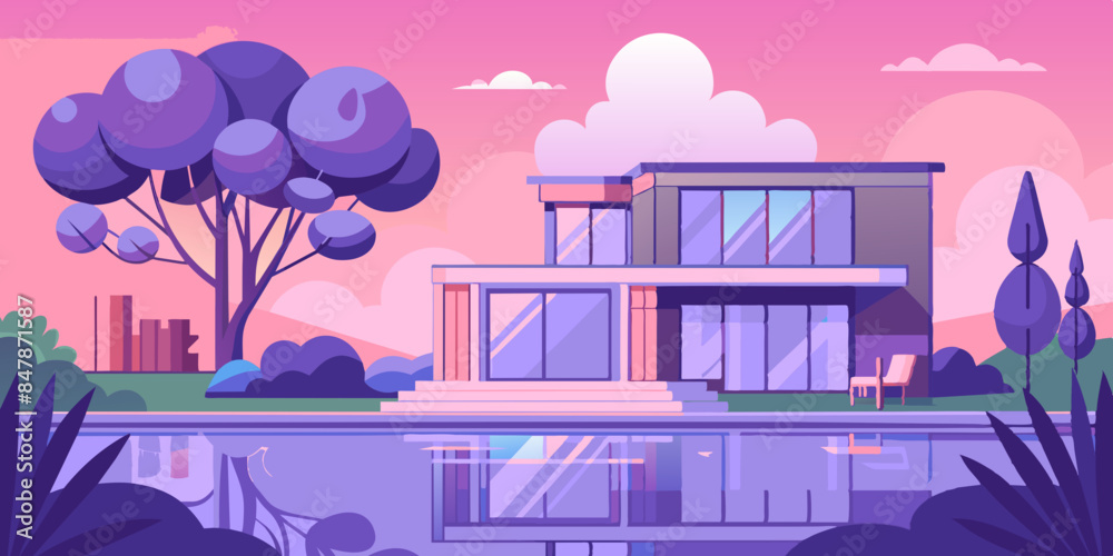 A charming house on a tiny island, with coconut trees, a sandy shore, and a peaceful atmosphere. sandy beach, and a serene ocean view.