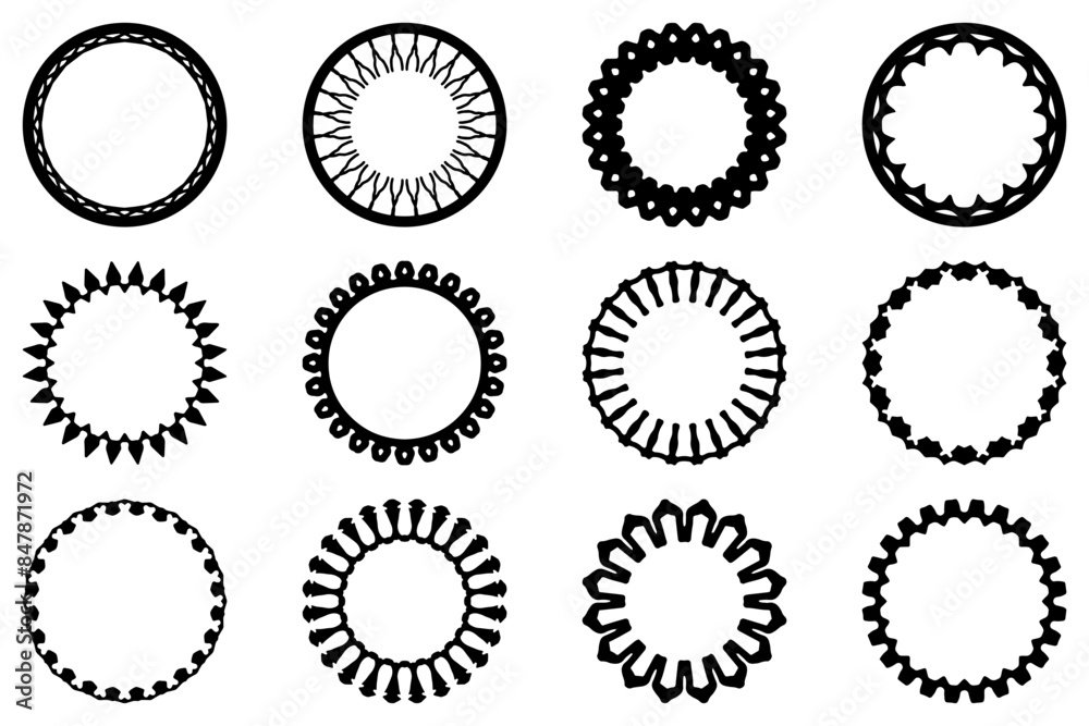 Decorative ornament frame set design