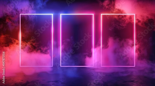 Neon style background
