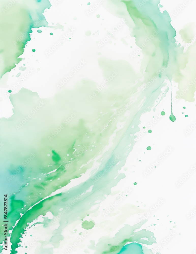 Obraz premium abstract background - Abstract light green waves background - Generative AI