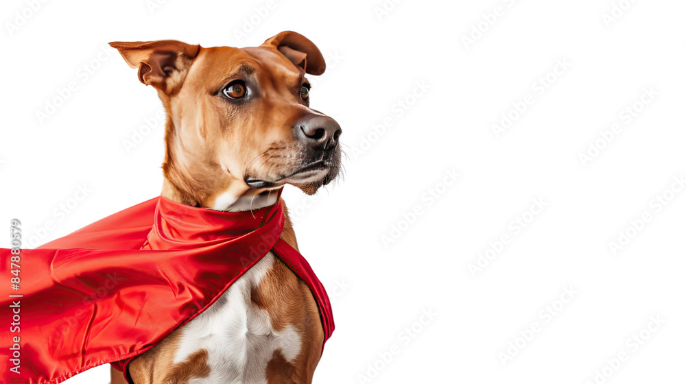 Super hero dog on a transparent background Super hero dog on a transparent background