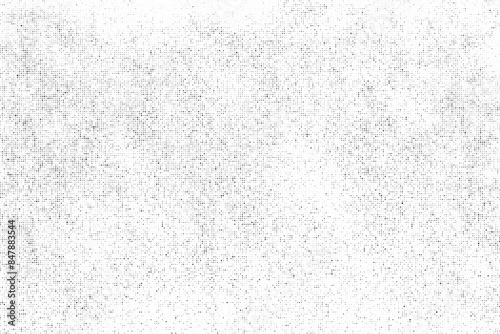 Black grunge texture on white background. Abstract wall pattern. Old paper backdrop. Gray futuristic wallpaper. Vector Illustration, EPS 10.