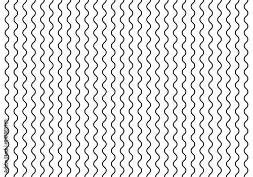 Fondo de patrón de líneas curvas onduladas negras 