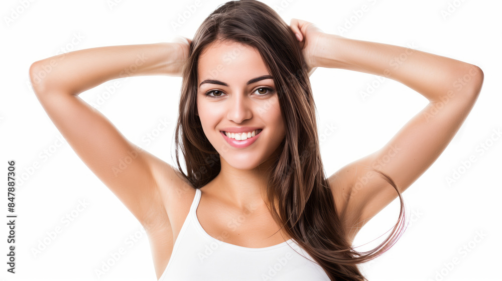 A beautiful fair young indian woman with smooth skin and straight hair A beautiful fair young indian woman with smooth skin and straight hair