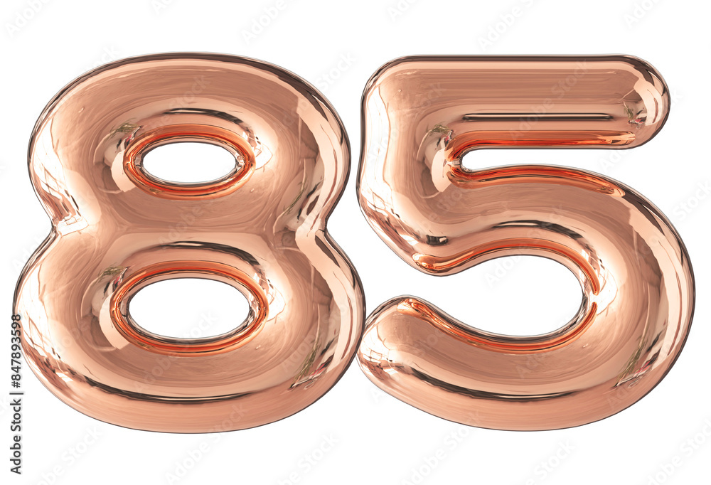 Rose Gold number 85 Rose Gold number 85