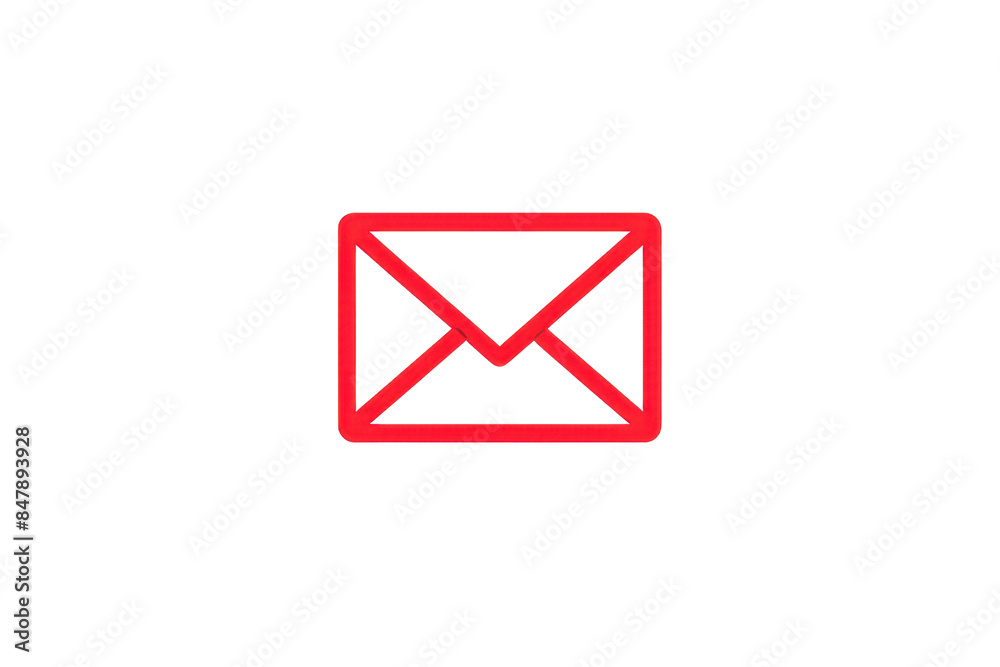 Red envelope icon isolated on a black background, representing email, message, or communication concepts. Ideal for digital or print use. Red envelope icon isolated on a black background, representing email, message, or communication concepts. Ideal for digital or print use.