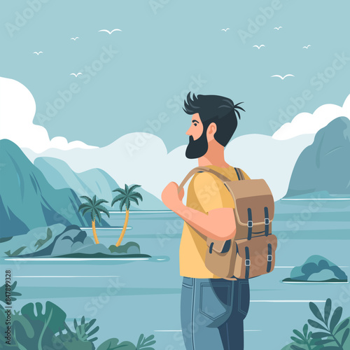 Tourism Travel Tourist Wild nature Summer Sea view