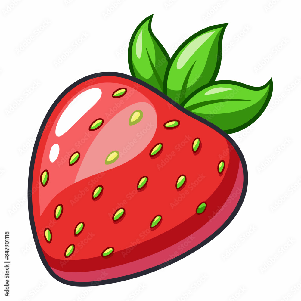strawberry vector artwork illustration svg file strawberry vector artwork illustration svg file