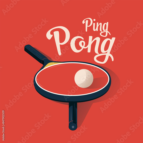 Ping pong vector poster