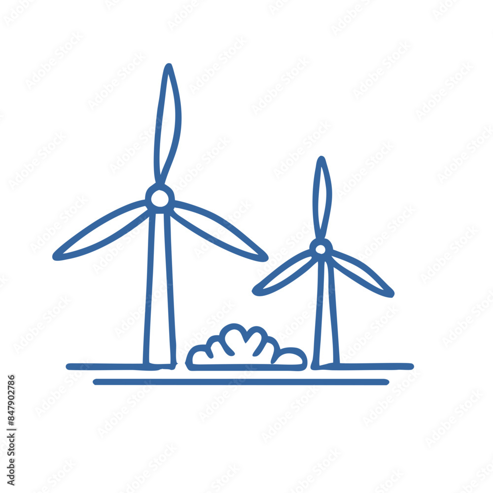 Wind Turbines Icon: Eco-Friendly Symbol for Sustainable Energy Solutions Wind Turbines Icon: Eco-Friendly Symbol for Sustainable Energy Solutions