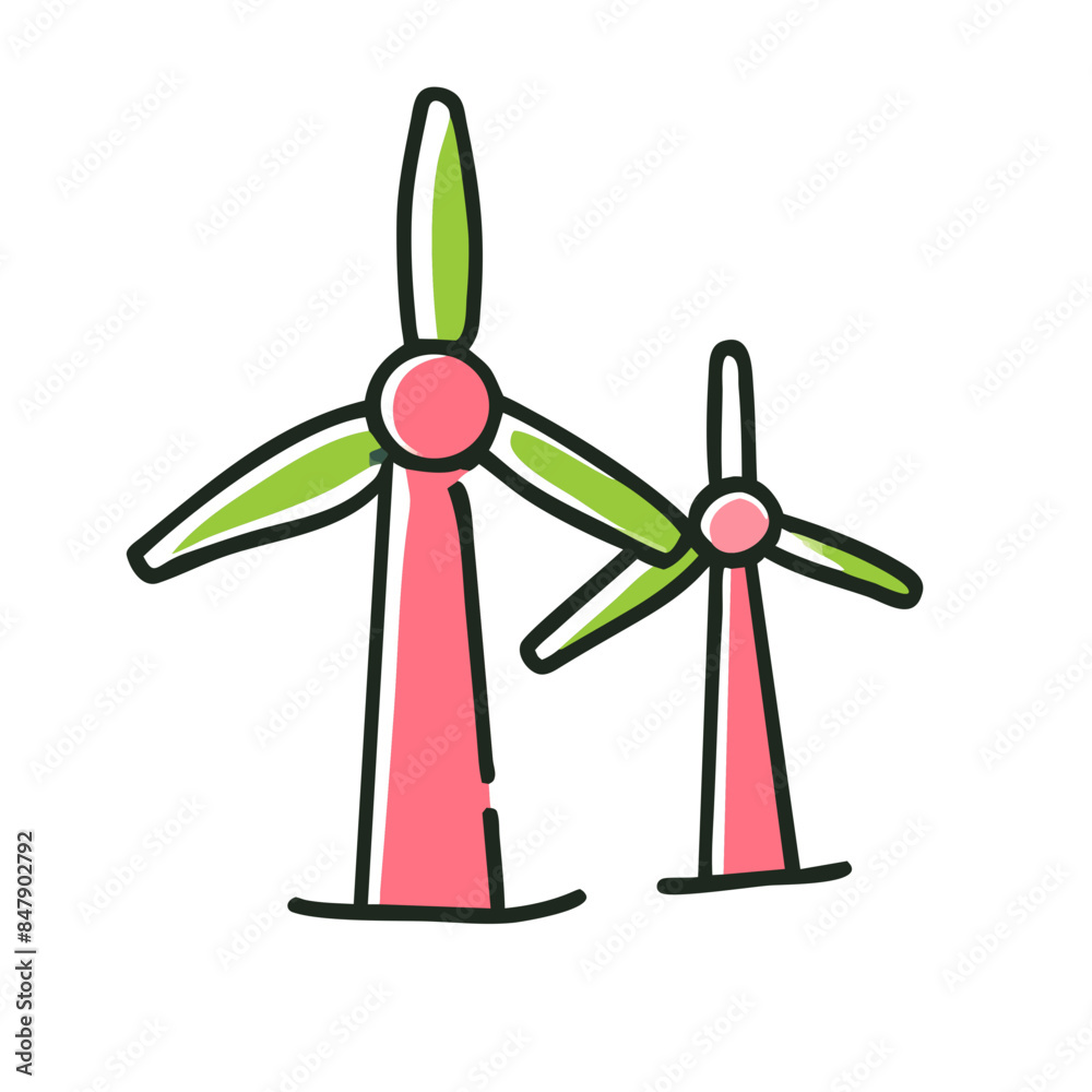 Wind Turbines Icon: Eco-Friendly Symbol for Sustainable Energy Solutions Wind Turbines Icon: Eco-Friendly Symbol for Sustainable Energy Solutions
