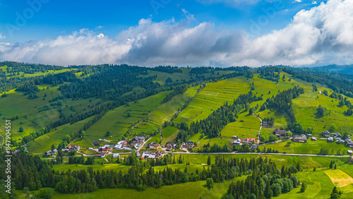 Beautiful panorama of the Tatra Mountains. Poland photo