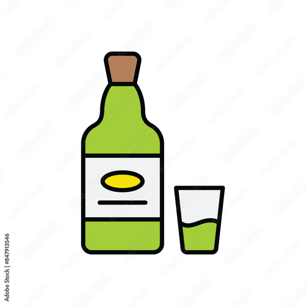 Whiskey vector icon Whiskey vector icon