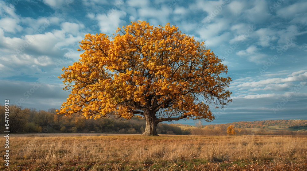 autumn tree in the park