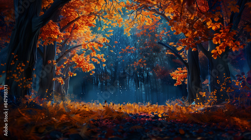 fall in the forest 