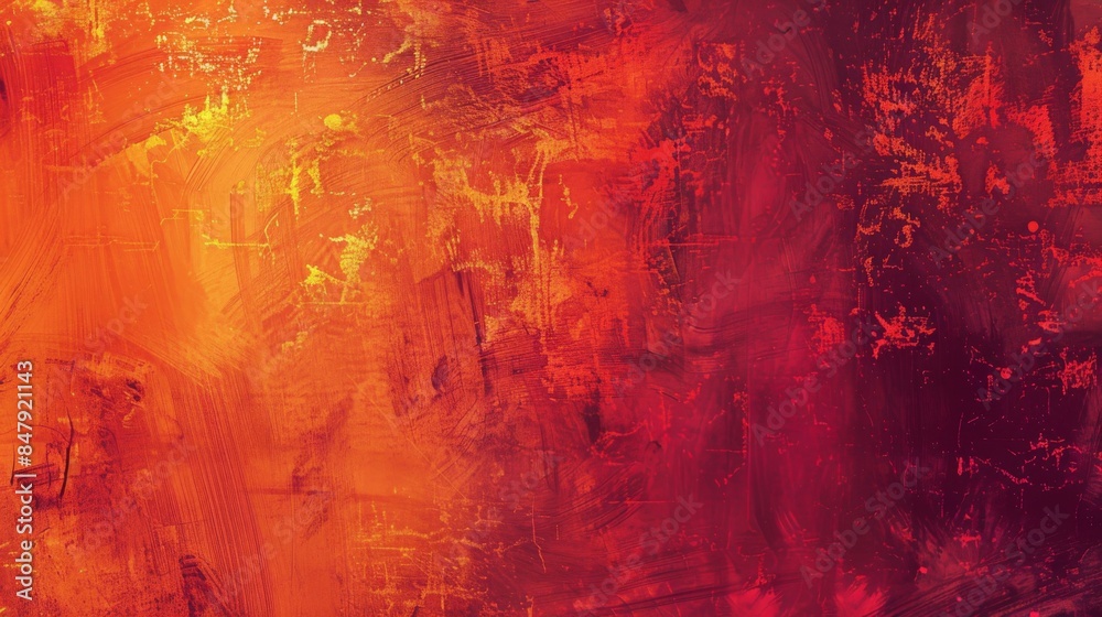 A textured abstract background featuring bold brush strokes in red and orange. A textured abstract background featuring bold brush strokes in red and orange.