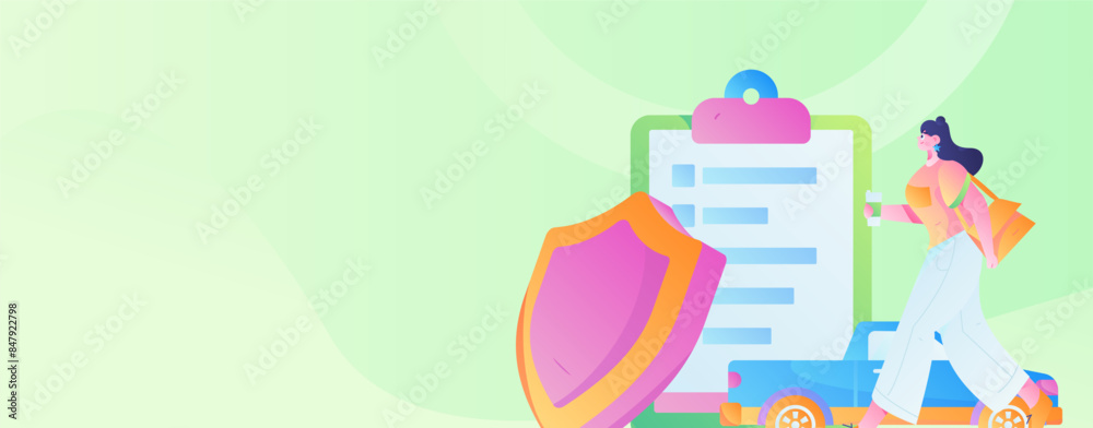 Buy insurance for car flat character vector concept operation illustration
Buy insurance for car flat character vector concept operation illustration