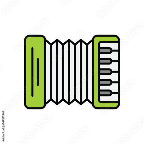 Accordion vector icon